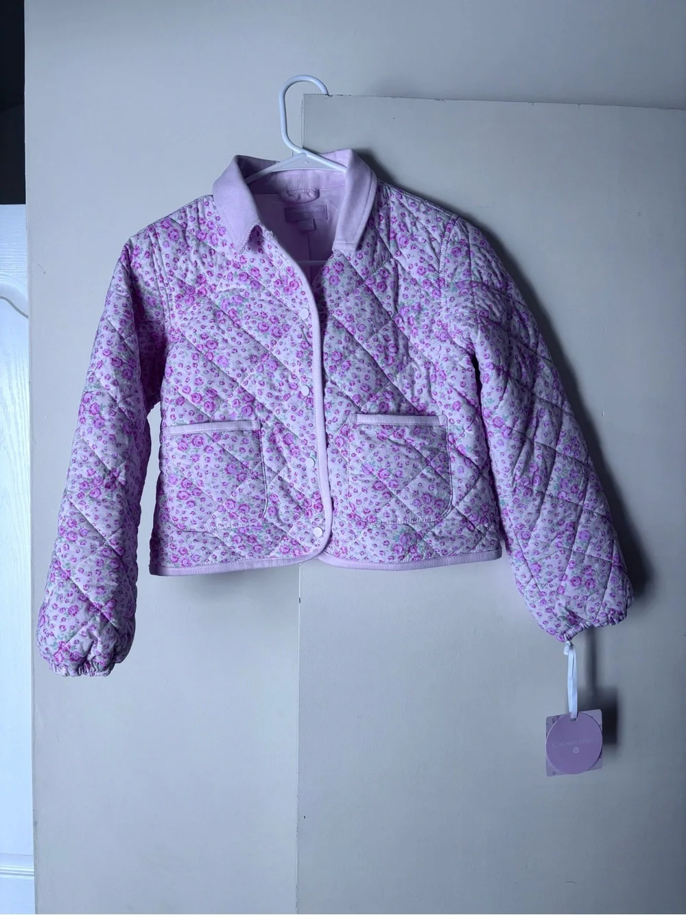 LoveShackFancy cropped quilted